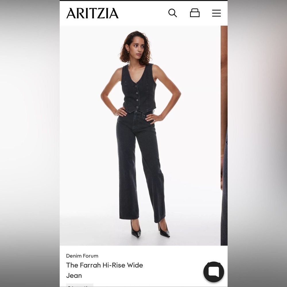 Denim Forum Farrah Wide leg Jeans